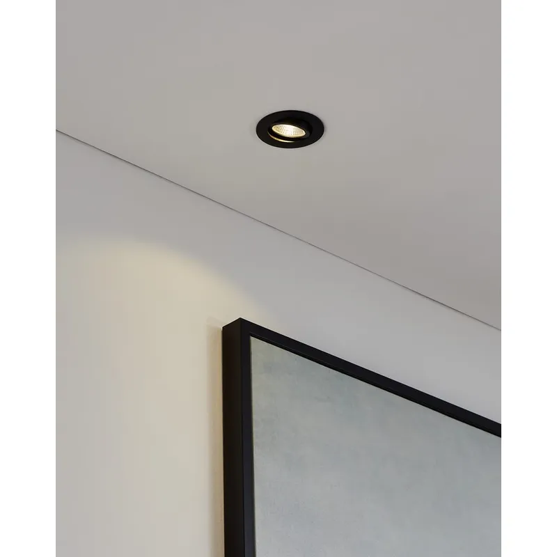 Infälld Lampa Saliceto Ø88 mm 2700K - Svart - Belysning & el - Ljuskällor & glödlampor - Spotlight & downlight