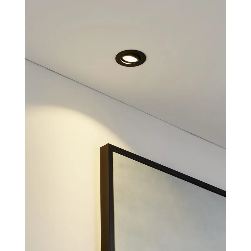 Infälld Lampa Saliceto Ø88 mm 2700K - Svart - Belysning & el - Ljuskällor & glödlampor - Spotlight & downlight