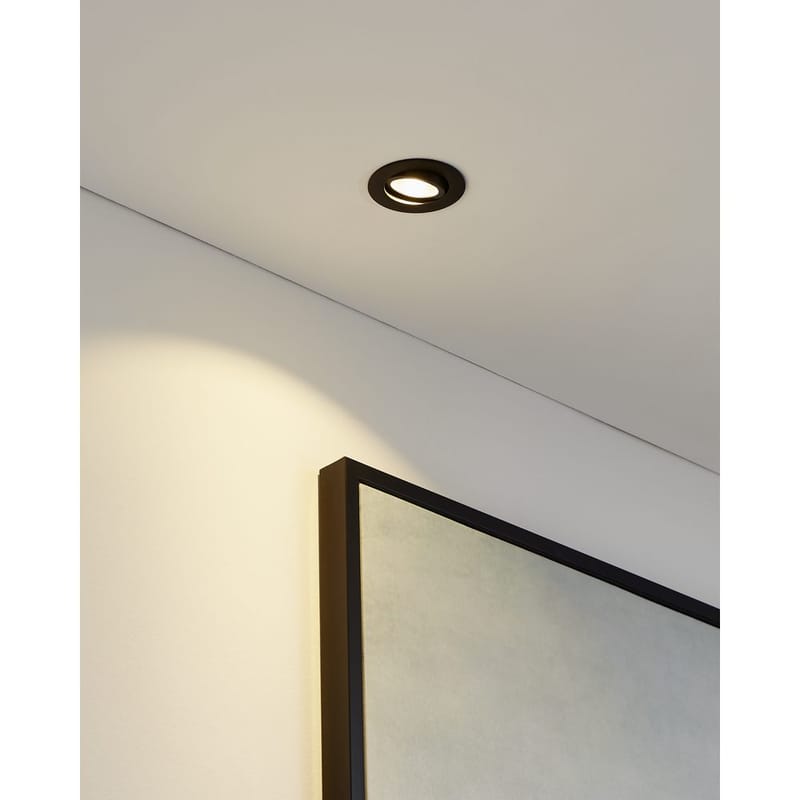 Infälld Lampa Saliceto Ø88 mm 2700K - Svart - Belysning & el - Ljuskällor & glödlampor - Spotlight & downlight