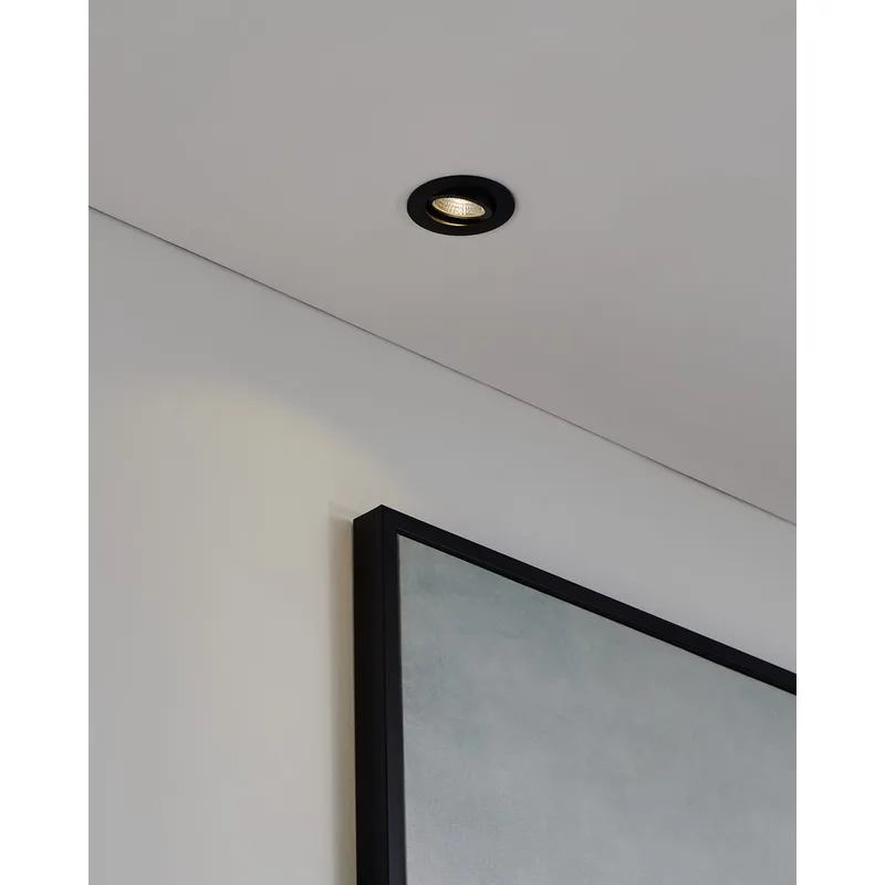 Infälld Lampa Saliceto Ø88 mm 2700K - Svart - Belysning & el - Ljuskällor & glödlampor - Spotlight & downlight