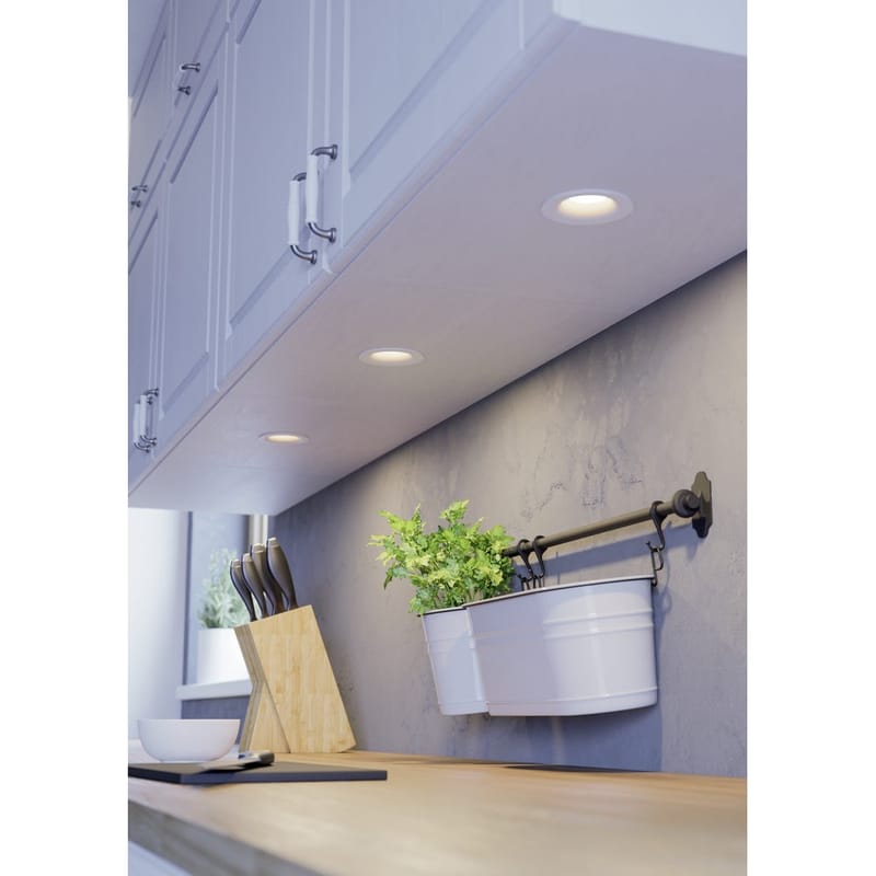 Infälld Lampa Saliceto 88 mm 2700K Set om 3 - Vit - Belysning & el - Ljuskällor & glödlampor - Spotlight & downlight