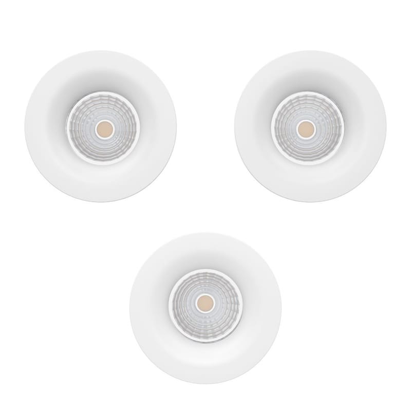 Infälld Lampa Saliceto 88 mm 2700K Set om 3 - Vit - Belysning & el - Ljuskällor & glödlampor - Spotlight & downlight