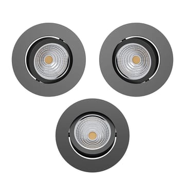 Infälld Lampa Saliceto 88 mm 4000K Set om 3 - Svart - Belysning & el - Ljuskällor & glödlampor - Spotlight & downlight