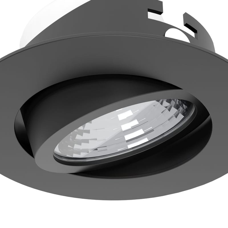 Infälld Lampa Saliceto 88 mm 4000K Set om 3 - Svart - Belysning & el - Ljuskällor & glödlampor - Spotlight & downlight