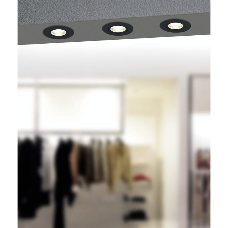 Infälld Lampa Saliceto 88 mm 4000K - Svart - Belysning & el - Ljuskällor & glödlampor - Spotlight & downlight