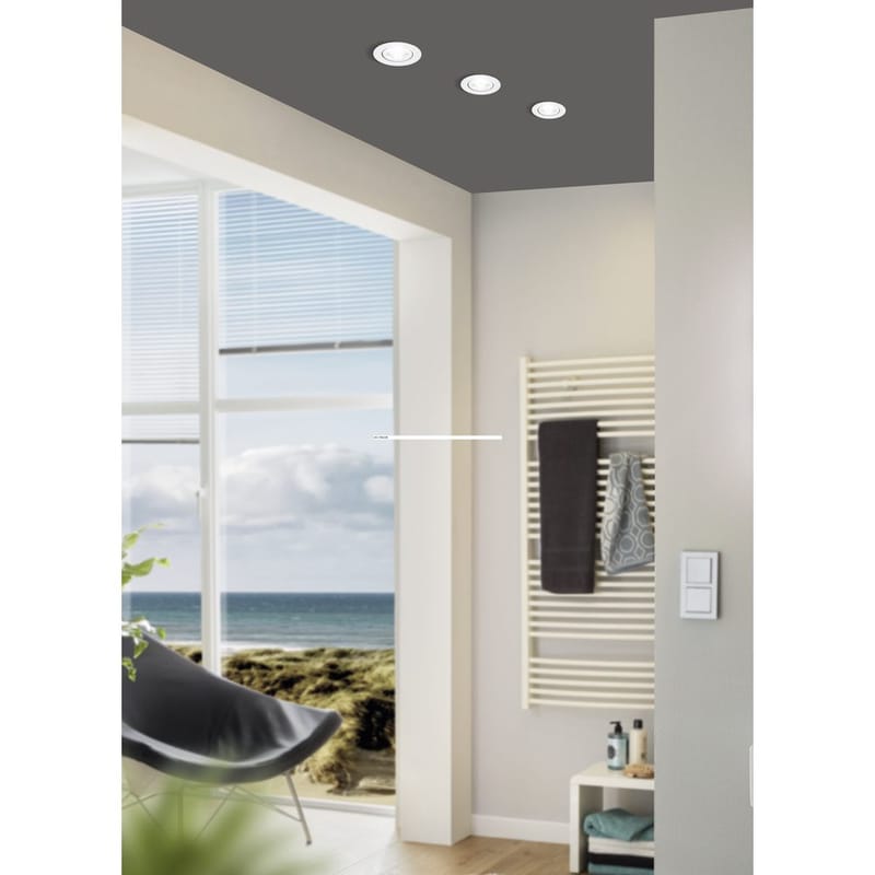 Infälld Lampa Saliceto 88 mm 4000K - Vit - Belysning & el - Ljuskällor & glödlampor - Spotlight & downlight