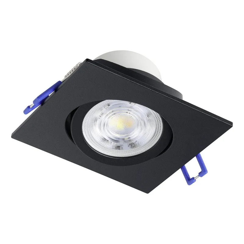 Infälld Lampa Saliceto 88x88 mm 2700K Set om 3 - Svart - Belysning & el - Ljuskällor & glödlampor - Spotlight & downlight