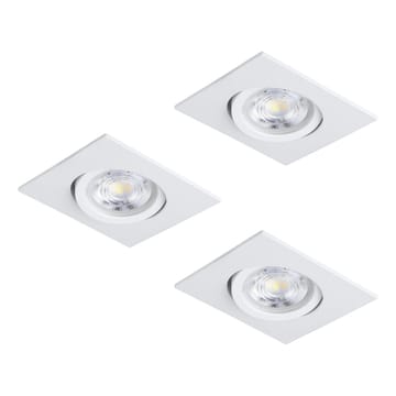 Infälld Lampa Saliceto 88x88 mm 2700K Set om 3 - Vit - Belysning & el - Ljuskällor & glödlampor - Spotlight & downlight
