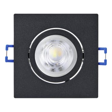 Infälld Lampa Saliceto 88x88 mm 4000K Set om 3 - Svart - Belysning & el - Ljuskällor & glödlampor - Spotlight & downlight