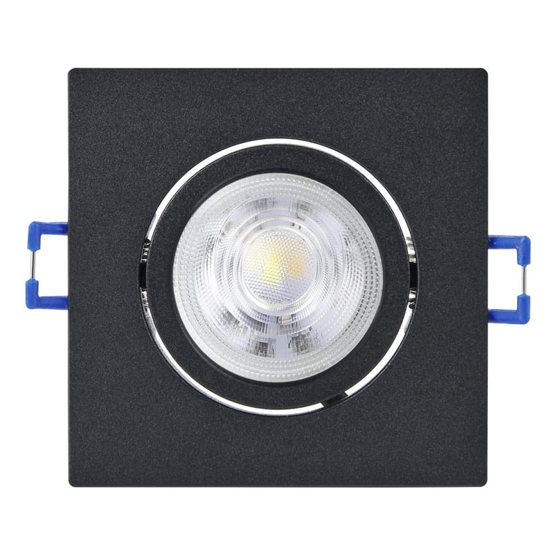 Infälld Lampa Saliceto 88x88 mm 4000K Set om 3 - Svart - Belysning & el - Ljuskällor & glödlampor - Spotlight & downlight