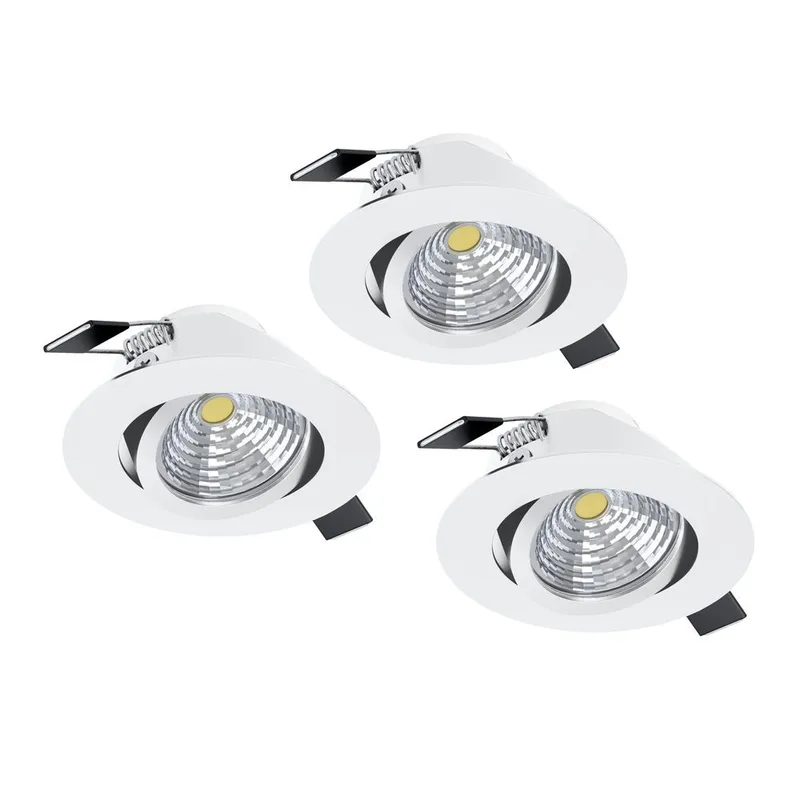 Infälld Lampa Saliceto Mobil Vit 4000K Set om 3, 8,8 cm