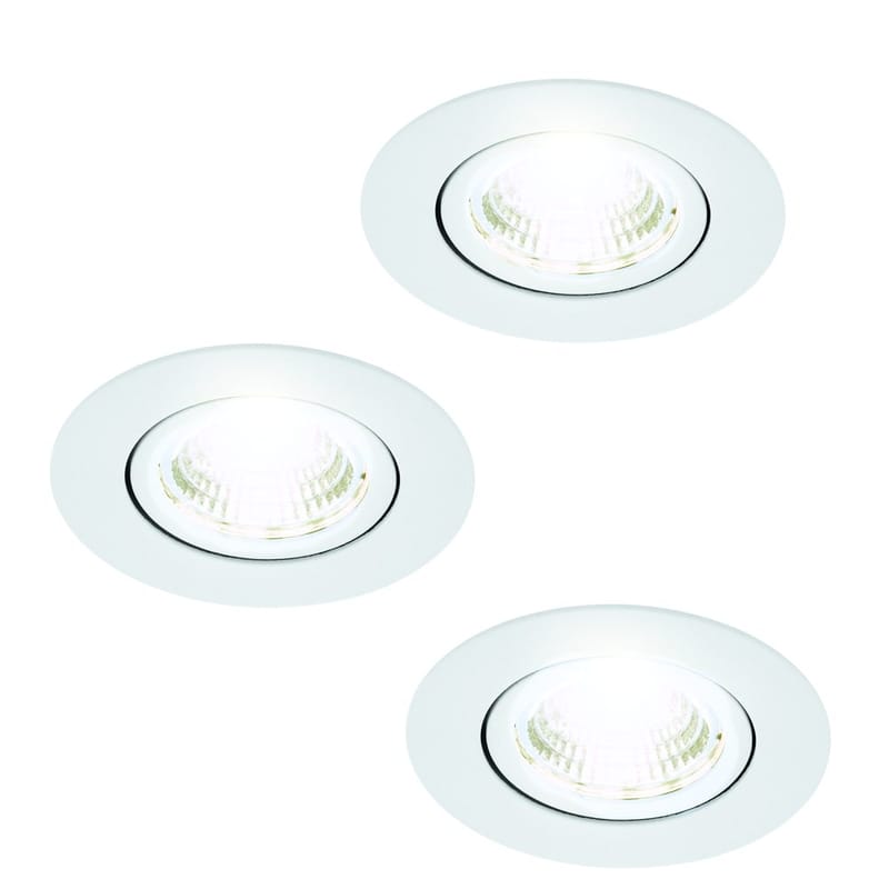Infälld Lampa Saliceto Mobil Vit 4000K Set om 3 - 8,8 cm - Belysning & el - Ljuskällor & glödlampor - Spotlight & downlight