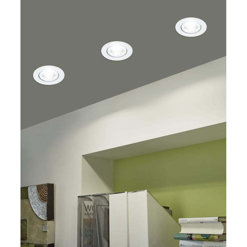 Infälld Lampa Saliceto Mobil Vit 4000K Set om 3 - 8,8 cm - Belysning & el - Ljuskällor & glödlampor - Spotlight & downlight