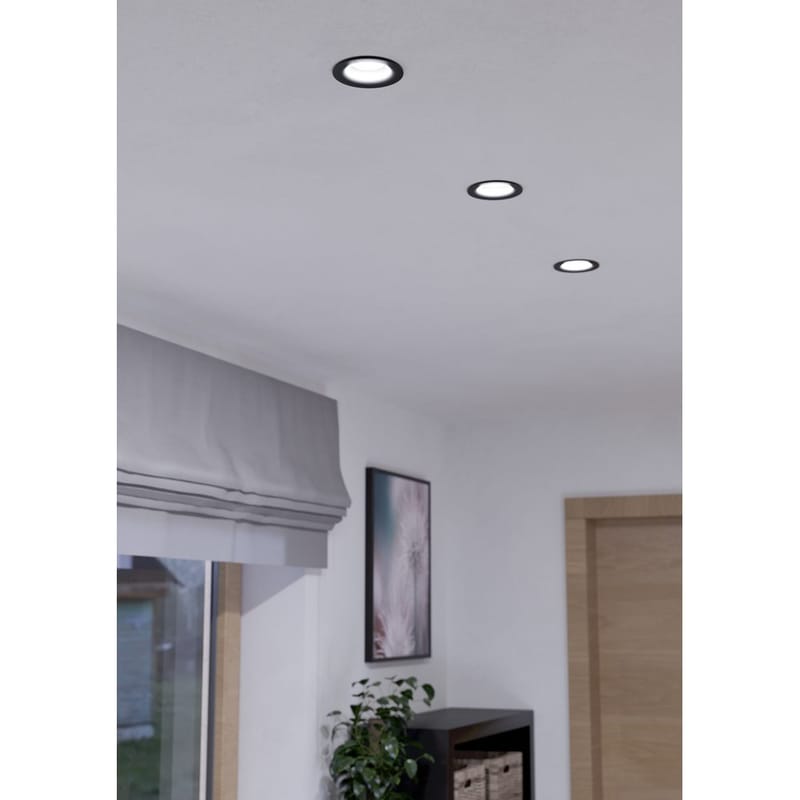 Infälld Lampa Saliceto Stel 88 mm 2700K - Svart - Belysning & el - Ljuskällor & glödlampor - Spotlight & downlight