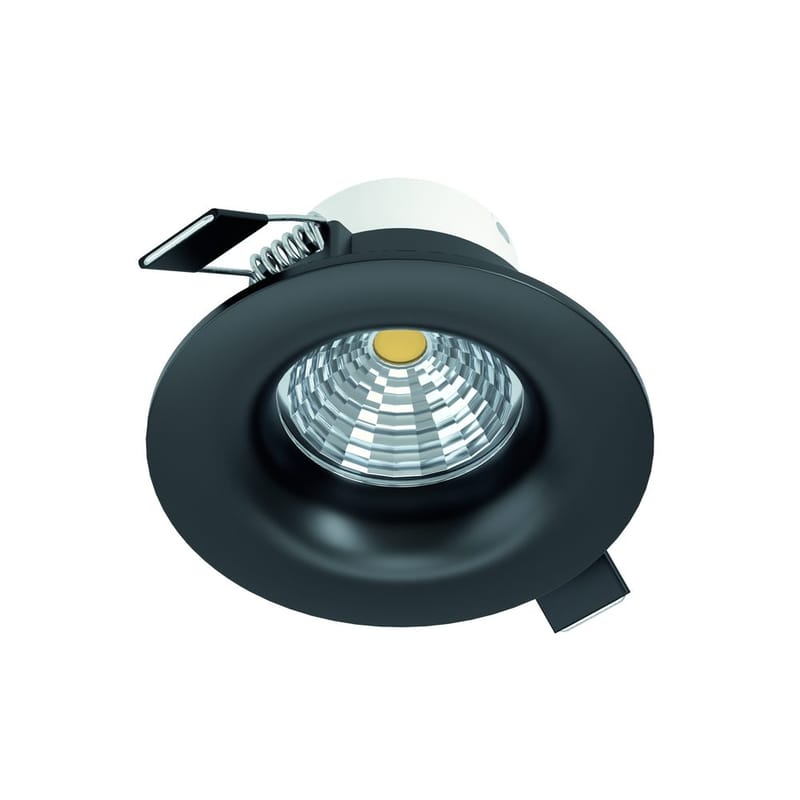 Infälld Lampa Saliceto Stel 88 mm 2700K, Svart