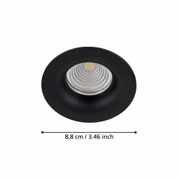Infälld Lampa Saliceto Stel 88 mm 2700K - Svart - Belysning & el - Ljuskällor & glödlampor - Spotlight & downlight
