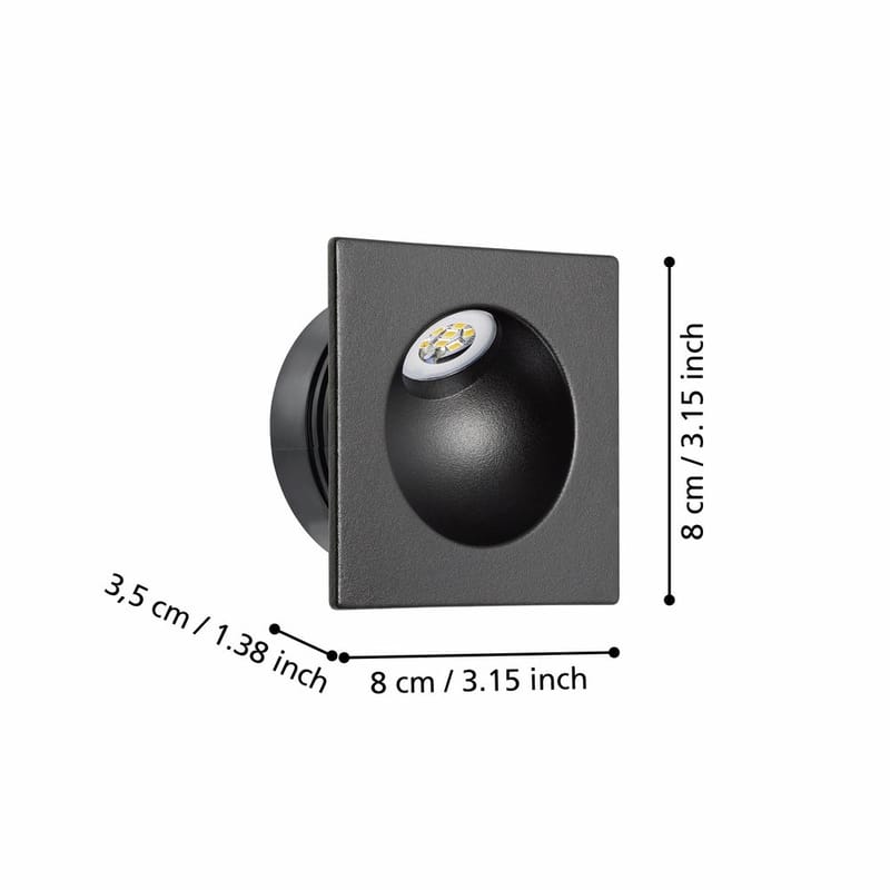 Infälld Lampa Zarate - 8 cm - Belysning & el - Ljuskällor & glödlampor - Spotlight & downlight