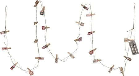 Clippy Advent Ljusslinga 240 cm, flerfärgad