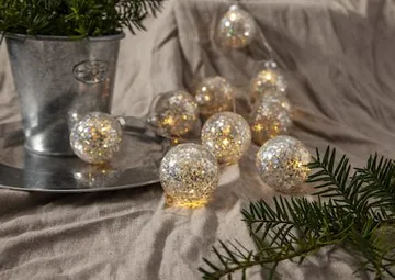 Glitter Ljusslinga - silver - Belysning & el - Ljuskällor & glödlampor - LED-belysning - LED slinga