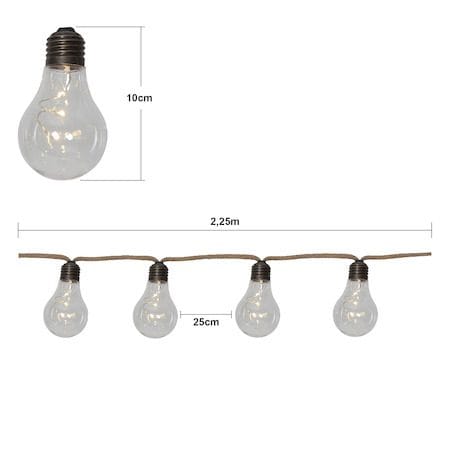 Jutta Ljusslinga - beige - Belysning & el - Ljuskällor & glödlampor - LED-belysning - LED slinga