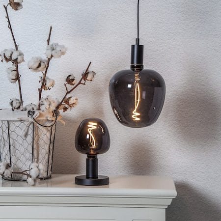 LED-lampa E27 Decoled Apple 25 cm - Svart - Belysning & el - Ljuskällor & glödlampor - LED-belysning