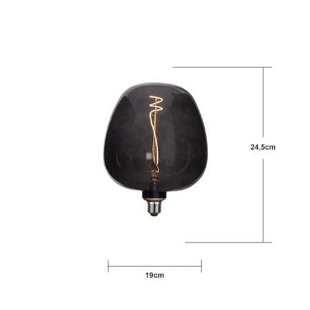 LED-lampa E27 Decoled Apple 25 cm - Svart - Belysning & el - Ljuskällor & glödlampor - LED-belysning