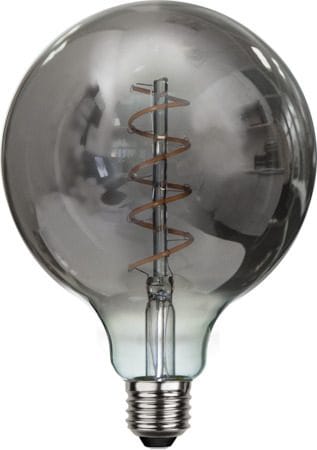 LED-lampa E27 G125 Decoled Spiral 2100K 40 lm Dimbar - Rökgrå - Belysning & el - Ljuskällor & glödlampor - LED-belysning