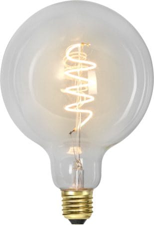 LED-lampa E27 G125 DecoSpiral 2100K 270 lm 3-stegsdimring med minne - Transparent - Belysning & el - Ljuskällor & glödlampor - LED-belysning