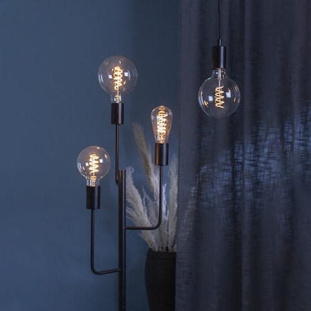LED-lampa E27 G125 DecoSpiral 2100K 270 lm 3-stegsdimring med minne - Transparent - Belysning & el - Ljuskällor & glödlampor - LED-belysning