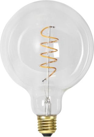 LED-lampa E27 G125 DecoSpiral 2100K 270 lm 3-stegsdimring med minne - Transparent - Belysning & el - Ljuskällor & glödlampor - LED-belysning