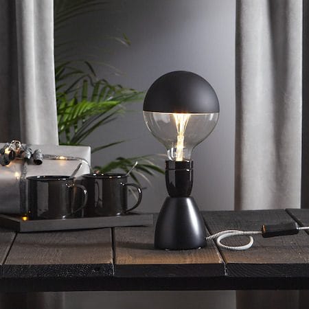 LED-lampa E27 G125 Top Coated 2600K 250lm Dimbar - Transparent / Svart - Belysning & el - Ljuskällor & glödlampor - LED-belysning