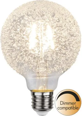 LED-lampa E27 G95 Decoled Icedrop 2600K 65lm Dimbar - Transparent / Silver - Belysning & el - Ljuskällor & glödlampor - LED-belysning