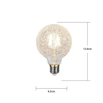 LED-lampa E27 G95 Decoled Icedrop 2600K 65lm Dimbar - Transparent / Silver - Belysning & el - Ljuskällor & glödlampor - LED-belysning