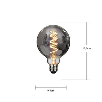 LED-lampa E27 G95 Decoled Spiral 2100K 50 lm Dimbar - Rökgrå - Belysning & el - Ljuskällor & glödlampor - LED-belysning