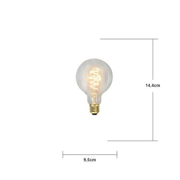 LED-lampa E27 G95 DecoSpiral 2100K 270 lm 3-stegsdimring med minne - Transparent - Belysning & el - Ljuskällor & glödlampor - LED-belysning