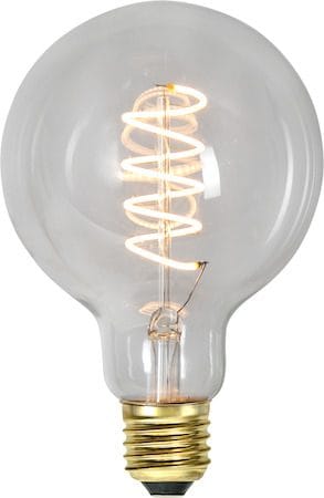 LED-lampa E27 G95 DecoSpiral 2100K 270 lm 3-stegsdimring med minne - Transparent - Belysning & el - Ljuskällor & glödlampor - LED-belysning