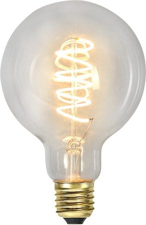 LED-lampa E27 G95 DecoSpiral 2100K 270 lm 3-stegsdimring med minne - Transparent - Belysning & el - Ljuskällor & glödlampor - LED-belysning