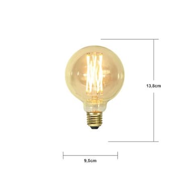 LED-lampa E27 G95 Vintage Gold 1800K 240lm Dimbar - Bärnsten - Belysning & el - Ljuskällor & glödlampor - LED-belysning