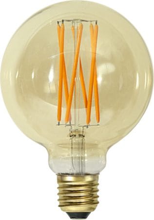 LED-lampa E27 G95 Vintage Gold 1800K 240lm Dimbar - Bärnsten - Belysning & el - Ljuskällor & glödlampor - LED-belysning