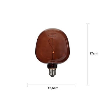 LED-lampa E27 Glob 125 Decoled Apple 17 cm - Mörkbrun - Belysning & el - Ljuskällor & glödlampor - LED-belysning