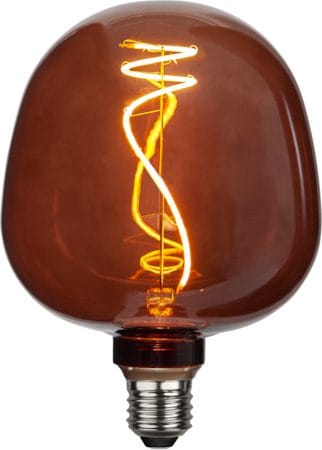 LED-lampa E27 Glob 125 Decoled Apple 17 cm - Mörkbrun - Belysning & el - Ljuskällor & glödlampor - LED-belysning