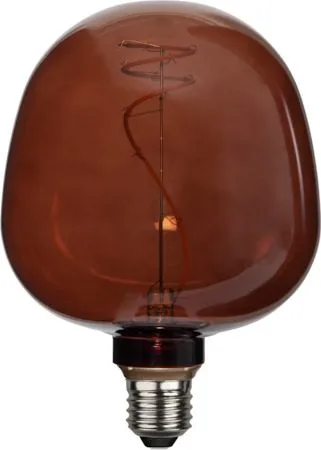 LED-lampa E27 Glob 125 Decoled Apple 17 cm - Mörkbrun - Belysning & el - Ljuskällor & glödlampor - LED-belysning