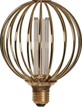 LED-lampa E27 Glob 125 Decoled Metal Globe 3-stegsdimring - Guld - Belysning & el - Ljuskällor & glödlampor - LED-belysning