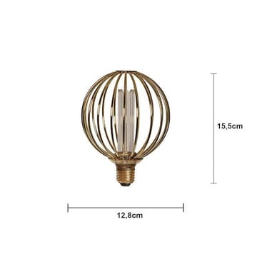 LED-lampa E27 Glob 125 Decoled Metal Globe 3-stegsdimring - Guld - Belysning & el - Ljuskällor & glödlampor - LED-belysning