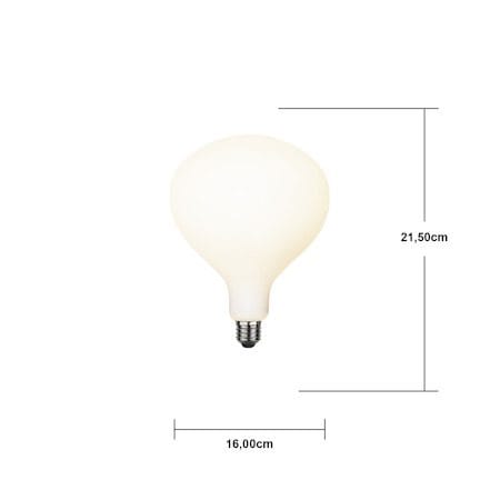 LED-lampa E27 R160 Funkis Rund 2600K 420 lm Dimbar - Opalvit - Belysning & el - Ljuskällor & glödlampor - LED-belysning