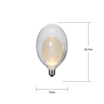 LED-lampa E27 Space Äggformad 2700K 350 lm 3-stegsdimring - Transparent / Vit - Belysning & el - Ljuskällor & glödlampor - LED-belysning