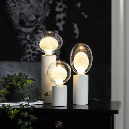 LED-lampa E27 Space Äggformad 2700K 350 lm 3-stegsdimring - Transparent / Vit - Belysning & el - Ljuskällor & glödlampor - LED-belysning