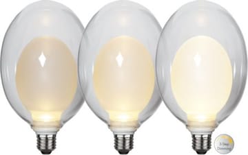 LED-lampa E27 Space Äggformad 2700K 350 lm 3-stegsdimring - Transparent / Vit - Belysning & el - Ljuskällor & glödlampor - LED-belysning
