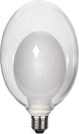 LED-lampa E27 Space Äggformad 2700K 350 lm 3-stegsdimring - Transparent / Vit - Belysning & el - Ljuskällor & glödlampor - LED-belysning