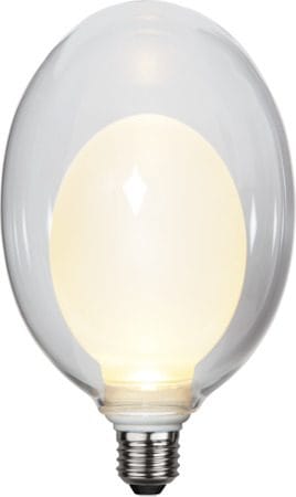 LED-lampa E27 Space Äggformad 2700K 350 lm 3-stegsdimring - Transparent / Vit - Belysning & el - Ljuskällor & glödlampor - LED-belysning